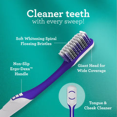 GENTLE GIANT WHITENING SPIRAL TOOTHBRUSHES (200/Case)