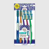 Multi-Action Toothbrush with Tongue Cleaner – 8 Pack