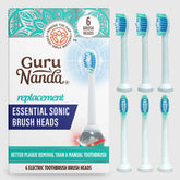 Pressure Sensor Sonic Replacement Brush Heads – 6 Pack