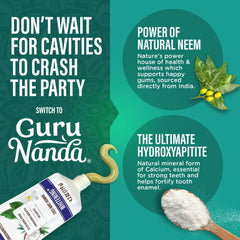 Hydroxyapatite & Neem Whitening Toothpaste, Fluoride Free