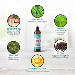 COCONUT MINT PULLING OIL +7 ESSENTIAL OILS & VITAMINS D3, E, K2- 8 OZ. (12/Case)